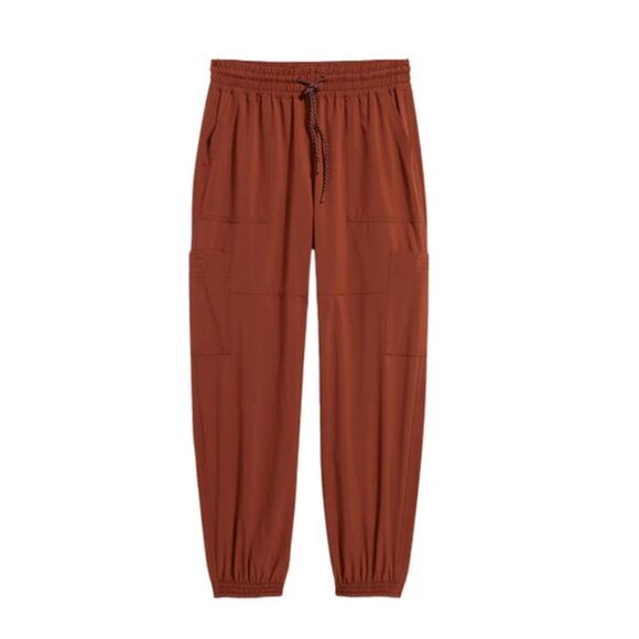 Old Navy Extra High-Waisted StretchTech Rust Cargo Jogger Gym Pants size Small - Picture 6 of 14